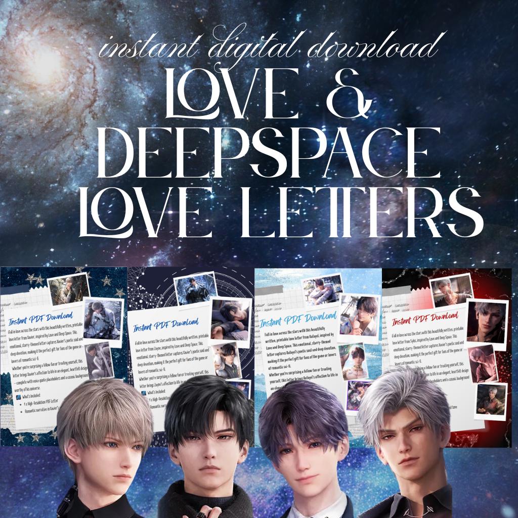 Love and Deep Space Love Letters Bundle – Printable PDF Set of 4