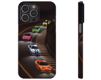 Funda Rápido y Furioso para iPhone 17, 16, 15, 14, 13, 12 y 11 Pro Max Plus Mini Air Protection, regalo para papá Race Eclipse Supra Skyline S2000 Evolution