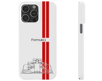 Funda de teléfono de Fórmula 1 F1 para iPhone 17, 16, 15, 14, 13, 12 y 11 Pro Plus Max Air, protección de cubierta, regalo de Fórmula 1, fundas delgadas para teléfono, coche de carreras