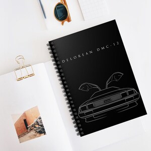 Quaderno DMC DeLorean a spirale Ritorno al futuro Film Regalo per papà Classico vintage anni '80