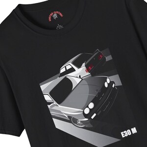 BMW E30 M Motorsport Racing T-Shirt Dad Gift Tee Race Passion Drift Turbo Tuning Classic Car
