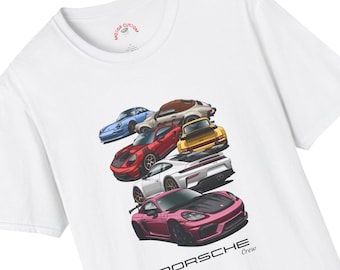 Camiseta Porsche Crew, coches clásicos de carreras vintage, tuning, regalo para papá, camiseta para amantes de los coches, carreras, pasión, drift, turbo, 911 GT3, 993 Targa