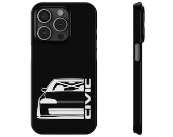 Funda delgada para teléfono Honda Civic, iPhone 17, 16, 15, 14, 13, 12 Pro Max Plus, Mini Air, JDM Drift, Rápido y Furioso, coche japonés, coche deportivo, regalo para papá Turbo