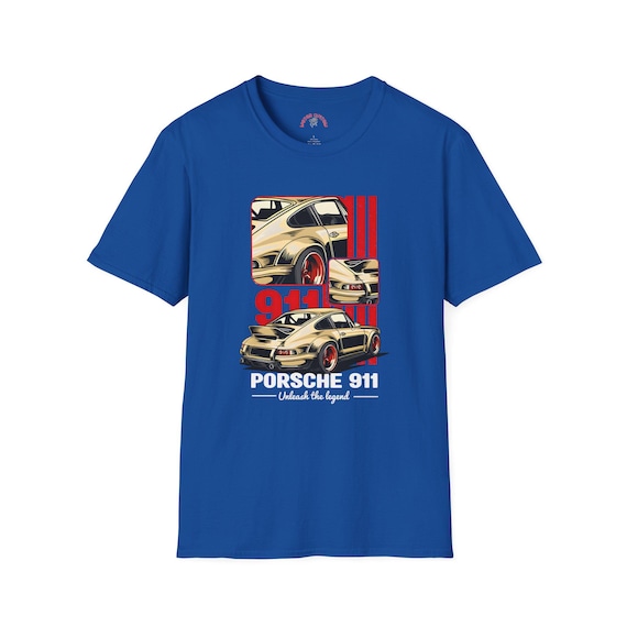 Porsche 911 Legend T-shirt Vintage Racing Classic Stripes Tuning