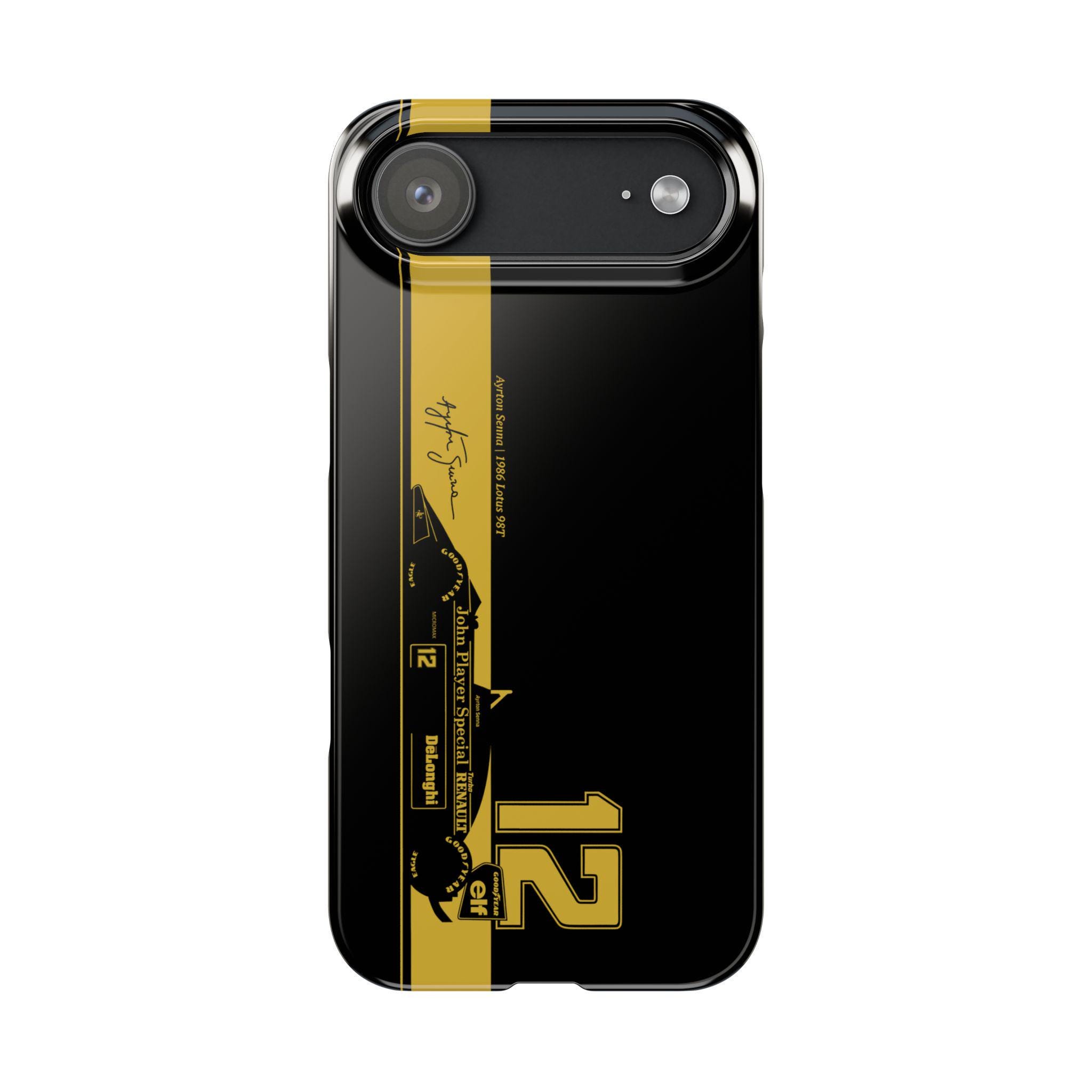 アイルトン・セナ JPS F1 ロータスケース iPhone 17 16 15 14 13 12 11