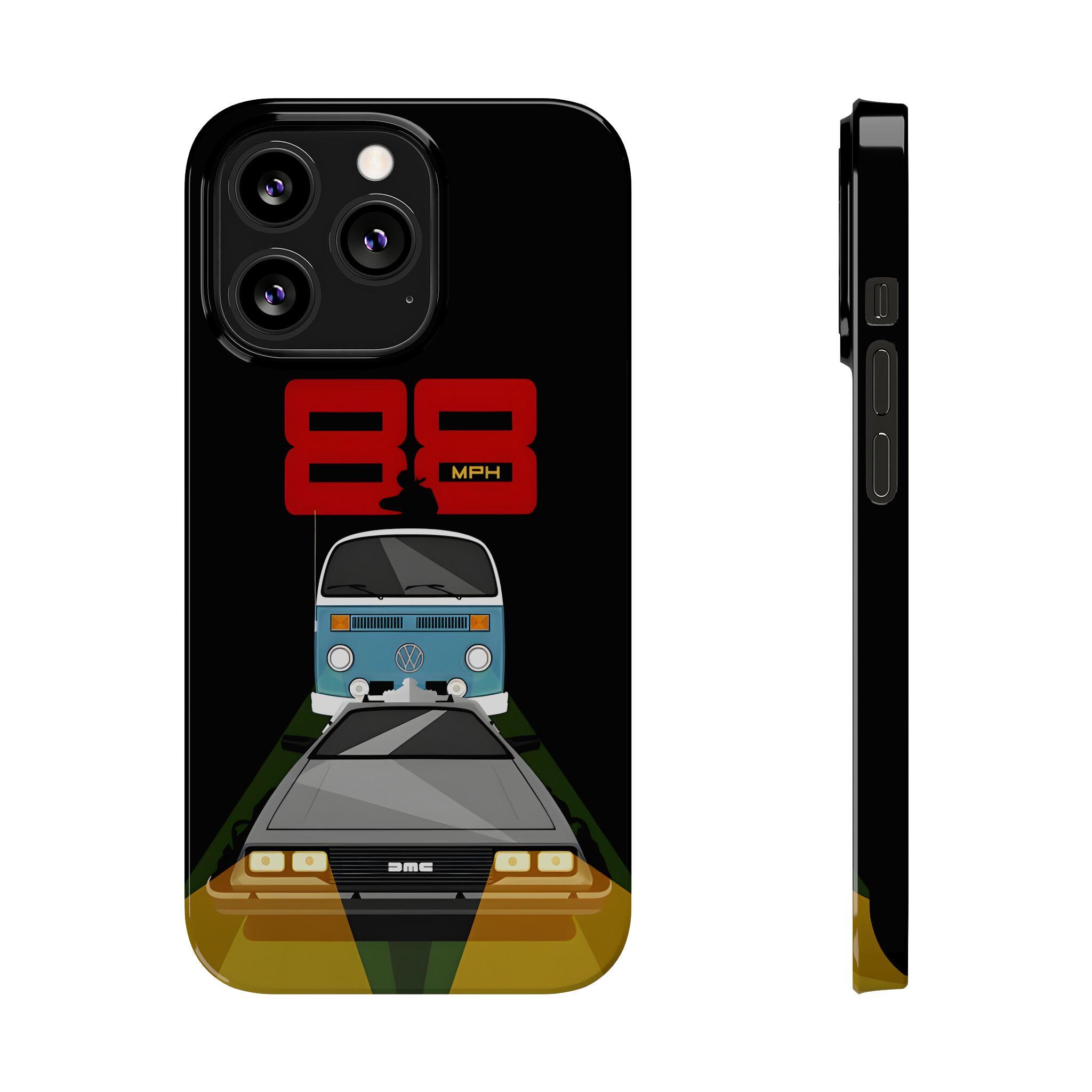 d.スノボとiPhone Back to the Future DMC Delorean 88 Mph Case iPhone 17 16 15 14 13