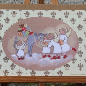 Carte de Noël angelots - carte de Voeux - cadeaux
