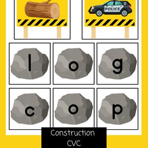 Construction CVC | Word Building | Kindergarten| Letter Sounds ...