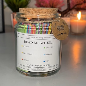 Quran Verse Jar for Spiritual Comfort – Islamic Gift for Reflection, Eid, Nikkah, Friendship, and Support | Islamic Reminders | Verse Jar