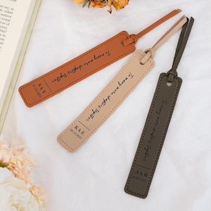 3 year anniversary gift,Personalized Leather Bookmark,Anniversary Gift Idea,Third anniversary gift,Book Lover gift for Him,Gift for Her