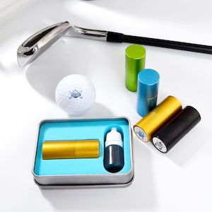 Golfball Stempel,Benutzerdefinierte Golfball Stempel Box,Geschenk für Golfer,Golfball Marker,Golf Zubehör, Geschenke für Männer,Gidt für Freunde,Golf Geschenke