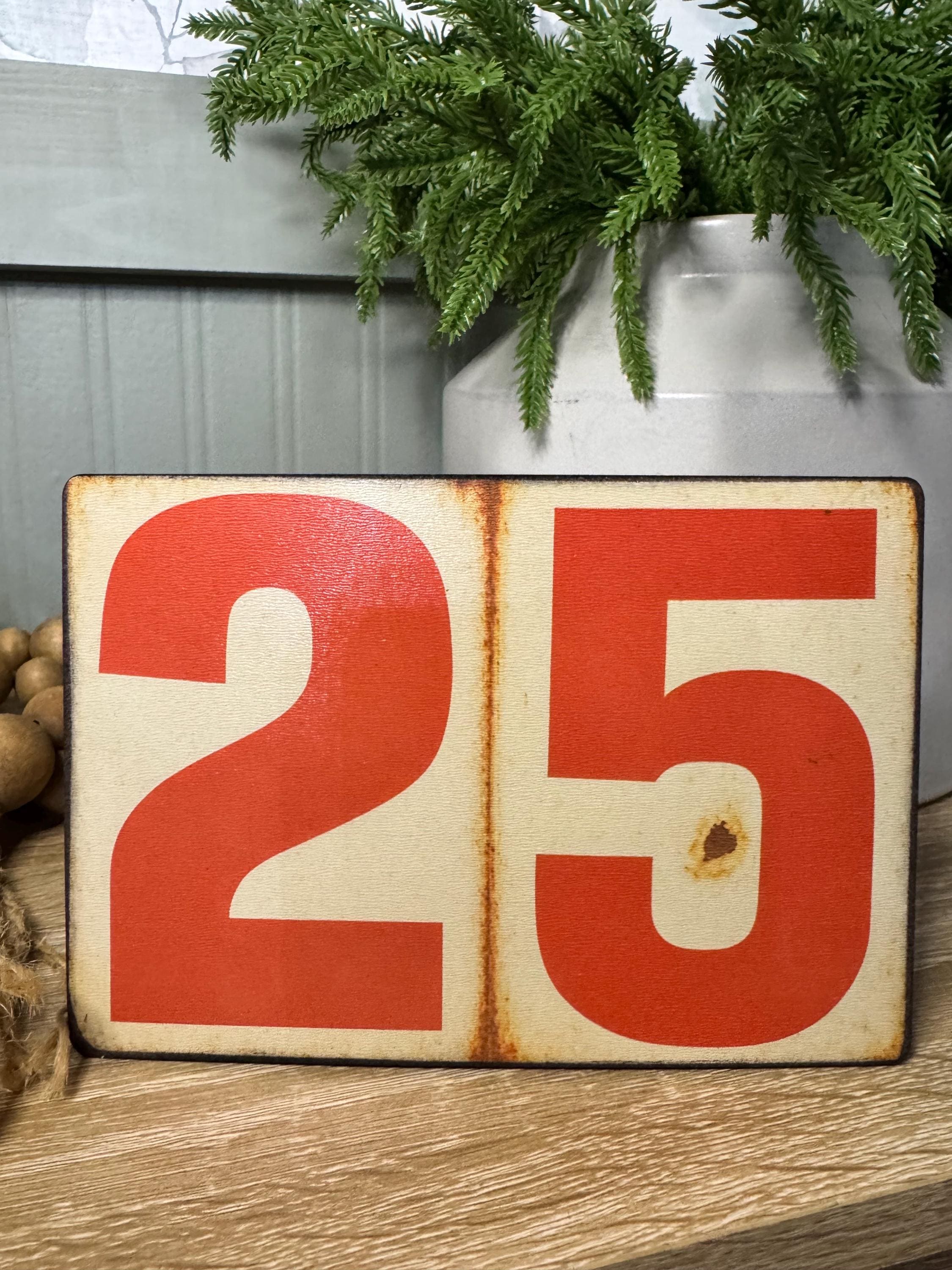 Number 25 Vintage - Etsy