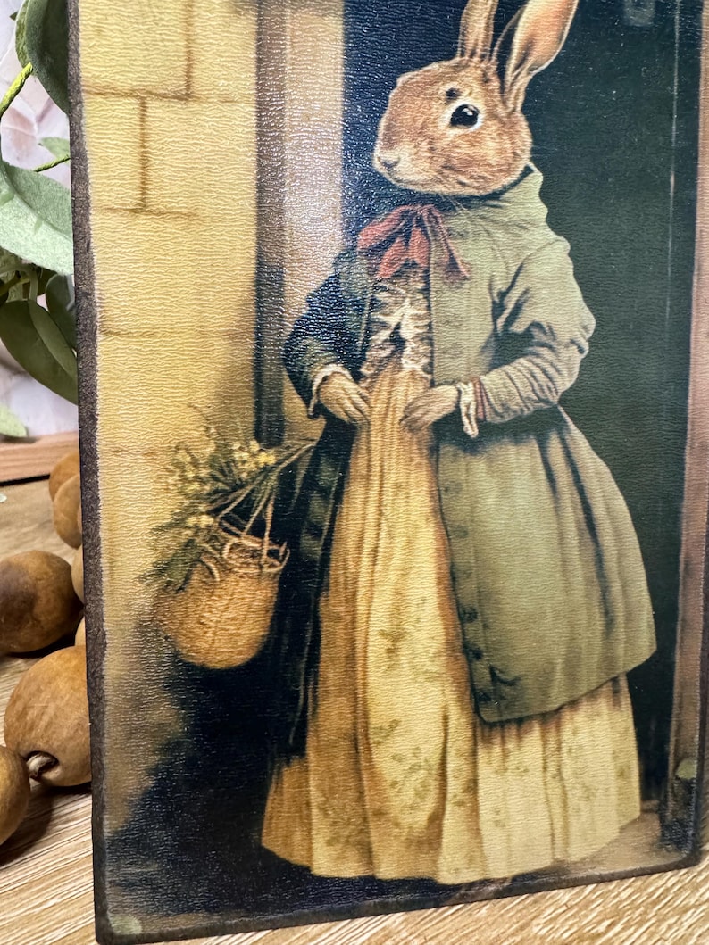 Primitive Rabbit Rustic Farmhouse Sign - Etsy