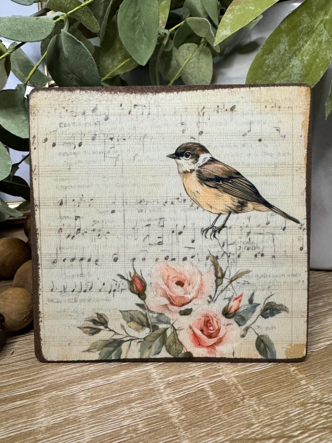 Vintage Inspired Spring Bird Sign - Etsy