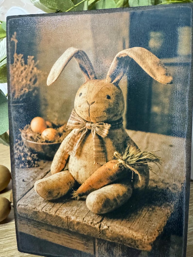 Primitive Rabbit Sign Farmhouse Rustic Easter - Etsy