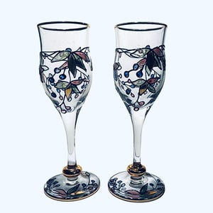Tiffanys Wine Glasses - Etsy