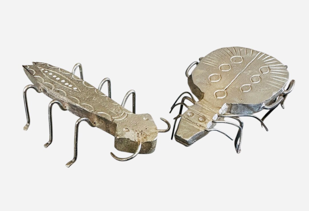 Vintage Artisan Made Insects Bugs Beetles - Bug Figurines - Insect ...