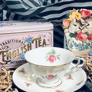 Vintage Antique Kitten Tea Cup - Etsy