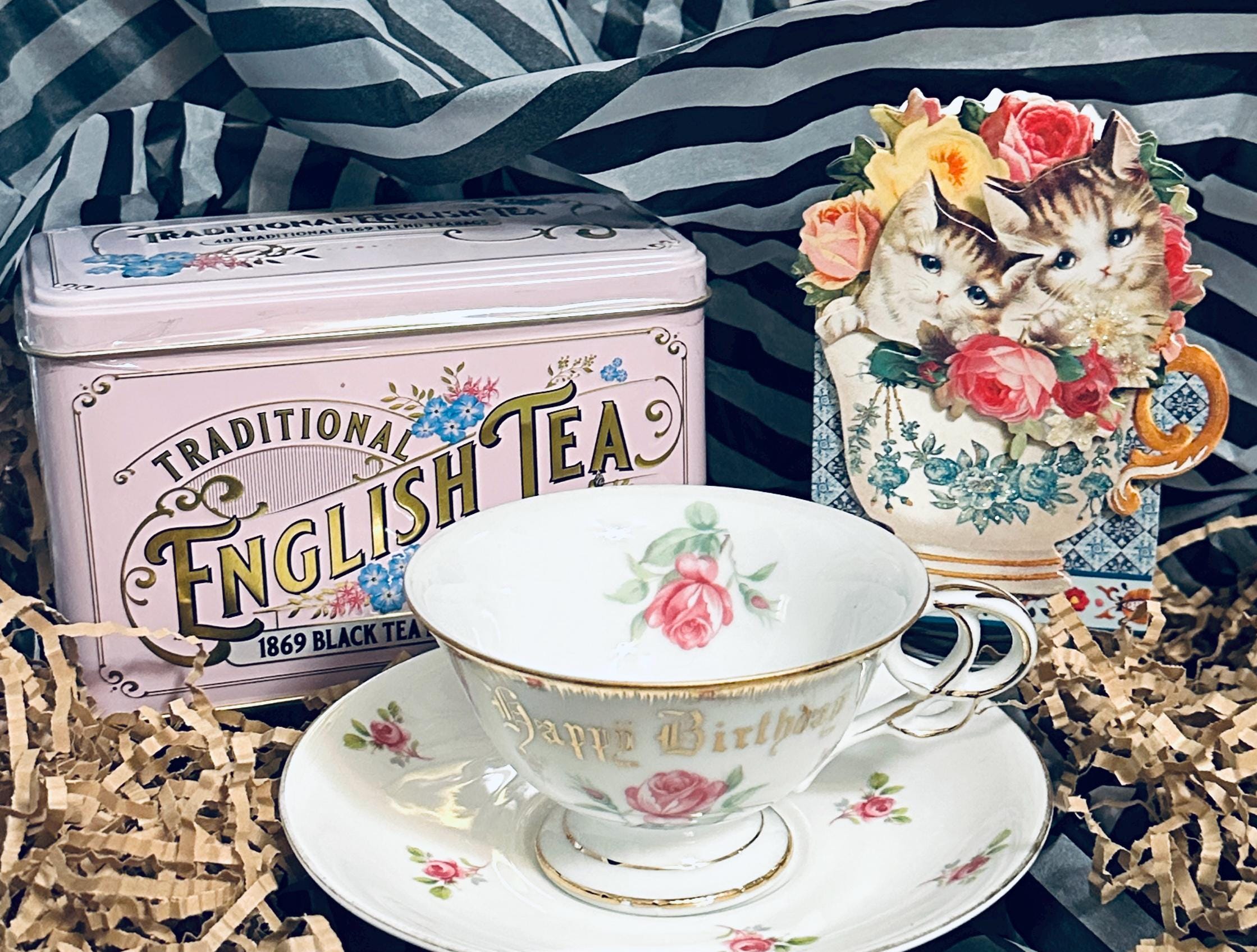Vintage Antique Kitten Tea Cup - Etsy