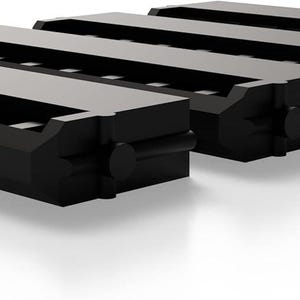 8 Bit Holder Compatible with Milwaukee Packout Slim Organizer 4-Pack, Black