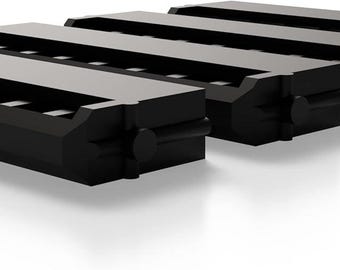 Soporte para 8 puntas compatible con el organizador Milwaukee Packout Slim (paquete de 2), color negro.