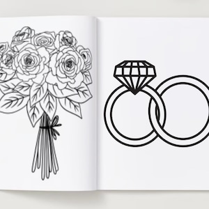 Wedding Kids Activity Coloring Pages Book