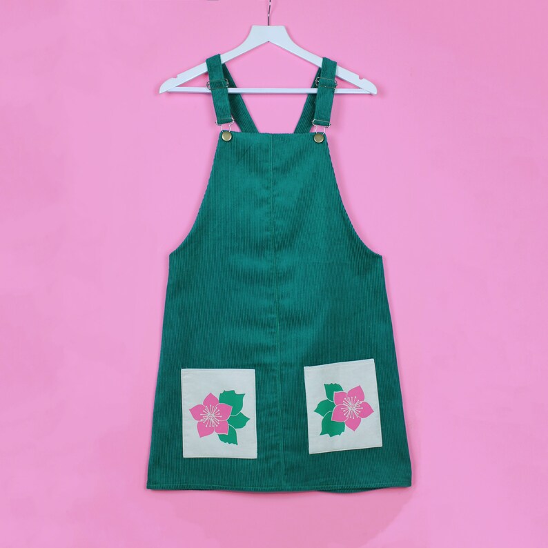 green pinafore