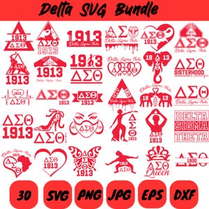 Delta Sigma Theta svg png Bundle, 1913 sinal de mão cortado Arquivos, Delta Sigma Theta sinal, DST 1913 svg, AEO Clipart eps jpg AI, cricut, silhueta