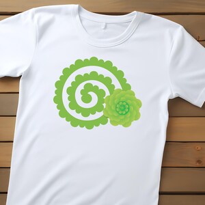 Rullade blommor Svg-paket, rullade pappersblommor, digital pappers Svg, bröllopsblomma Svg, 3D-blomma Svg, rullade blommor mall, klipp för Cricut bild 5