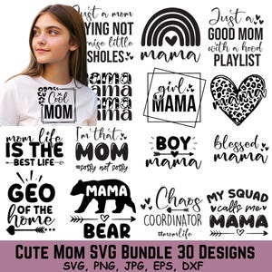 Mama svg Bundle, Muttertag svg, Mama svg, Mamaleben svg, Mädchenmama svg, Mama svg, lustige Mama svg, Mama Zitate svg, gesegnete Mama svg png