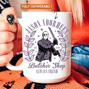 Jason Voorhees Butcher Shop Mug: Funny Horror Movie Parody