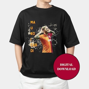 ICARDI GALATASARAY Digital Art Printable for T-shirts, Mugs, Bags, and Wall Art.