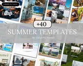 Travel Agent Instagram Templates: Travel Marketing Social Media Bundle (Canva)