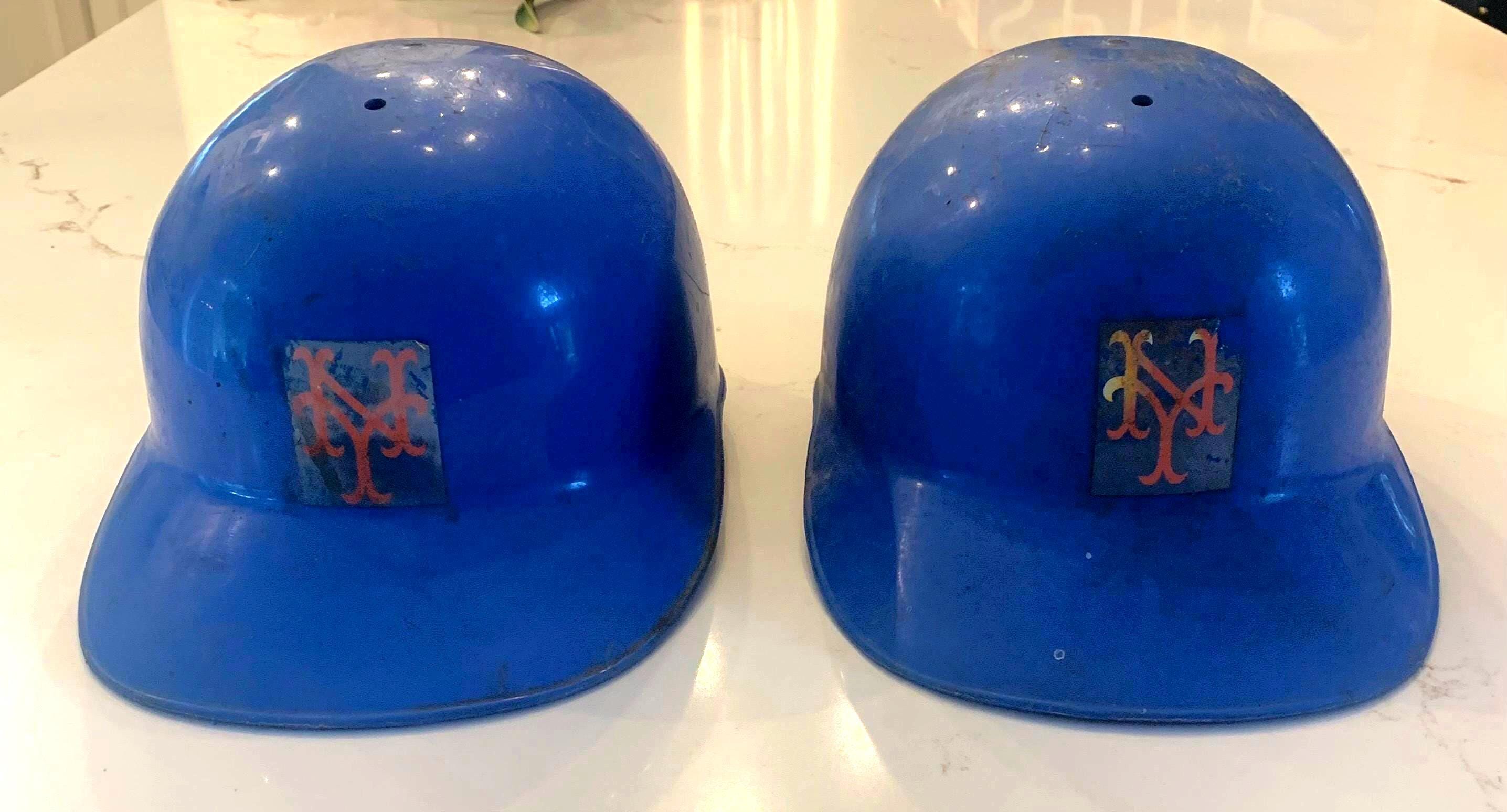 ヴィンテージ　MLB ヘルメットセット ビンテージ MLB ニューヨーク・メッツ ハードプラスチック製野球