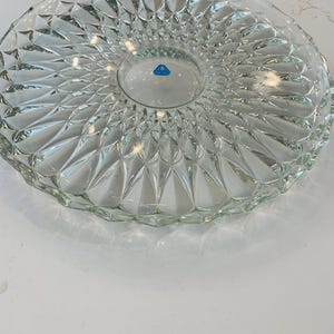 Vintage Crystal Buffet Cake Plate: Sparkling Holiday Serving, 11&quot;