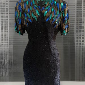 white christmas dresses Black Peacock Dress – Shreetatvam main image 0