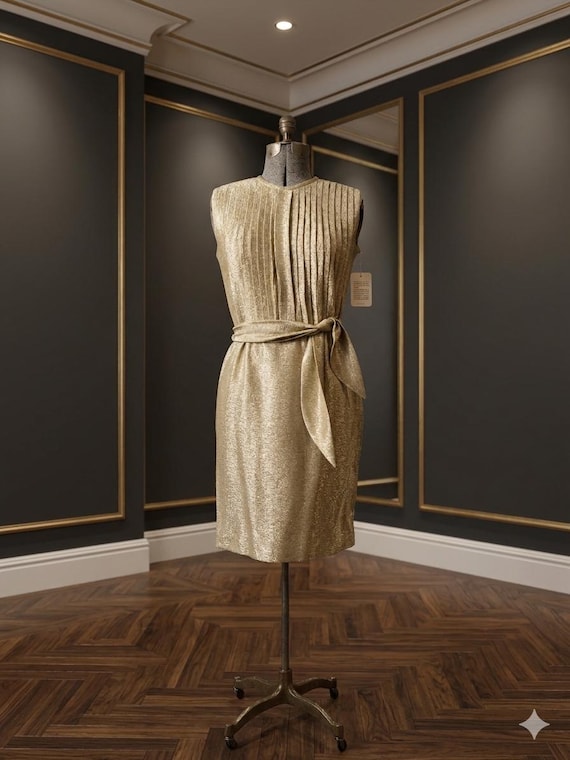 gold metallic pleated dress Forever New Petite pleated metallic maxi dress in gold