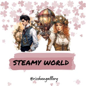 Steamy World PET Tape Sticker