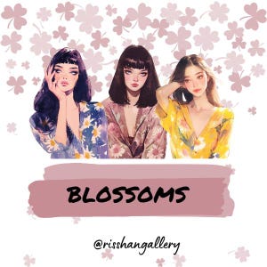 Blossoms PET Tape Sticker