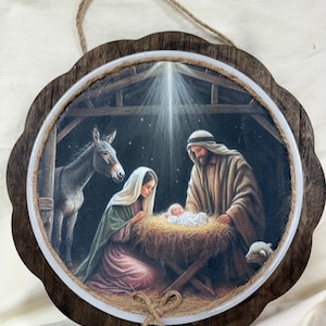 Nativity Light Up Wall Hanger