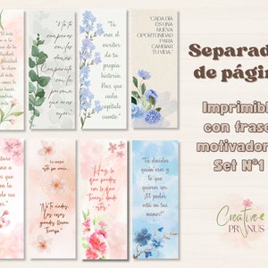 Separador de libro / Marcapagina / Marcador de páginas / Marcador imprimible / Marcador digital / Marcador para separar libros