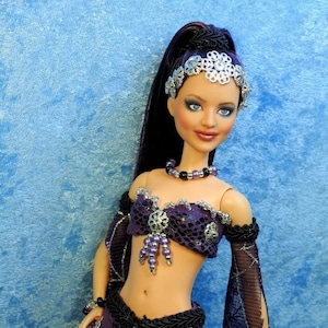 SALE Save Now OOAK Barbie Belly Dancer- Custom Repaint Reroot- One of a Kind Designer Doll Creation - Rabinah