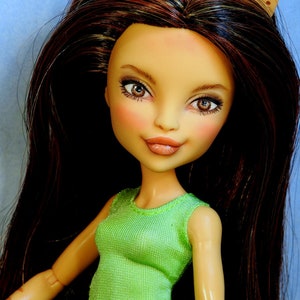 Monster  Doll Torelie Stripe with Repaint Reroot Custom OOAK &quot;Karalee&quot;