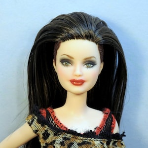 SALE NOW--Barbie Doll Fashionista Repaint OOAK Custom  Reroot &quot;Sharma&quot; Rerooted and Repainted