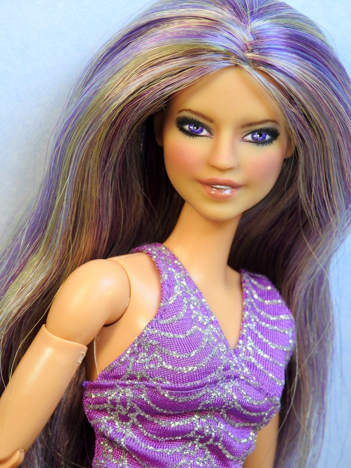 Barbie Doll Nude Repaint Reroot Fashionista Made To Move Etsy