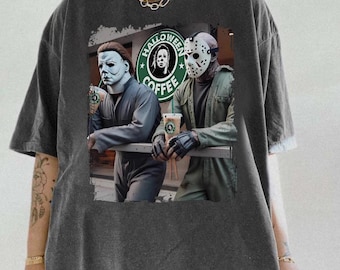Camiseta de Halloween de Michael Myers, camiseta espeluznante, sudaderas de Halloween, camiseta de Michael Myers y Jason, camiseta de Jason Voorhees, camiseta de película de terror