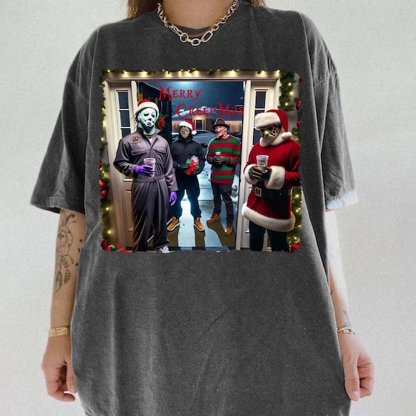 Michael Myers Shirt, Horror Movie Christmas Sweatshirt, Christmas Shirt, Christmas Sweatshirt, Meme Halloween Sweatshirt