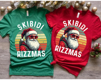 Rizzler Santa Claus Family Shirt, Merry Rizzmas Shirt , Rizz the Season, W Rizz Christmas Shirts, Rizzler Santa Claus Sweater