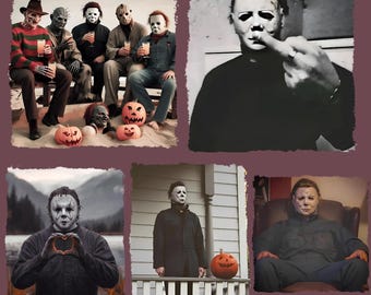 Bundle Vintage Scream Halloween Heart Hands Png, Michael Myers Png, Horror Movie png, Halloween shirt, Halloween Png, Ghost Png