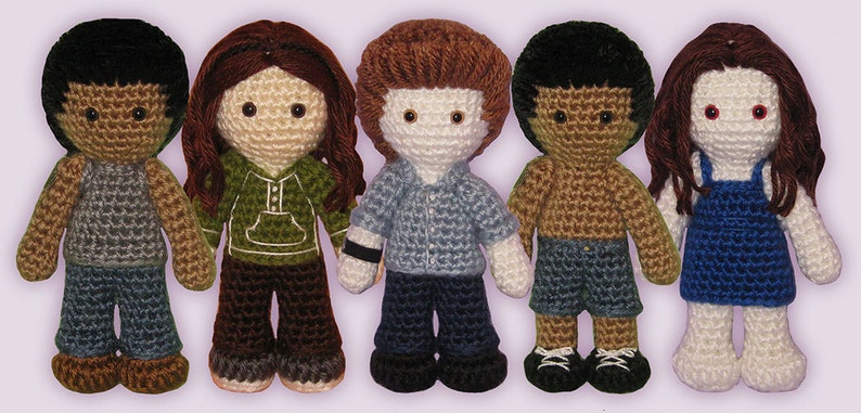 Crochet Pattern Amigurumi Wolf Boy Doll image 2